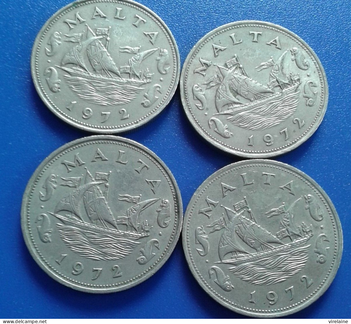 Monnaie, Malte,  10  Cents, 1972, British Royal Mint, Copper-nickel, (B09 10) - Malta