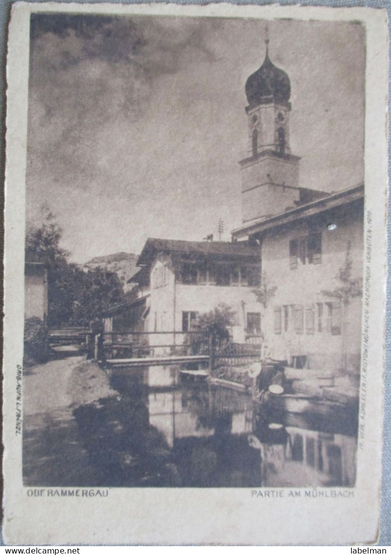 GERMANY DEUTSCHLAND MISC OBERAMMERGAU MÜHLBACH KARTE POSTKARTE ANSICHTSKARTE POSTCARD CARD CARTE POSTALE CP PC AK - Donauwoerth