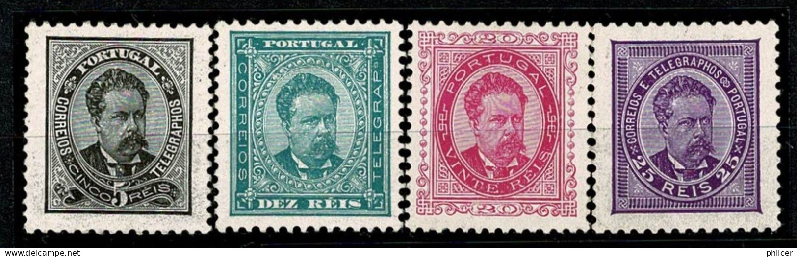 Portugal, 1884/7, # 60/3 Dent. 11 3/4, MH - Unused Stamps