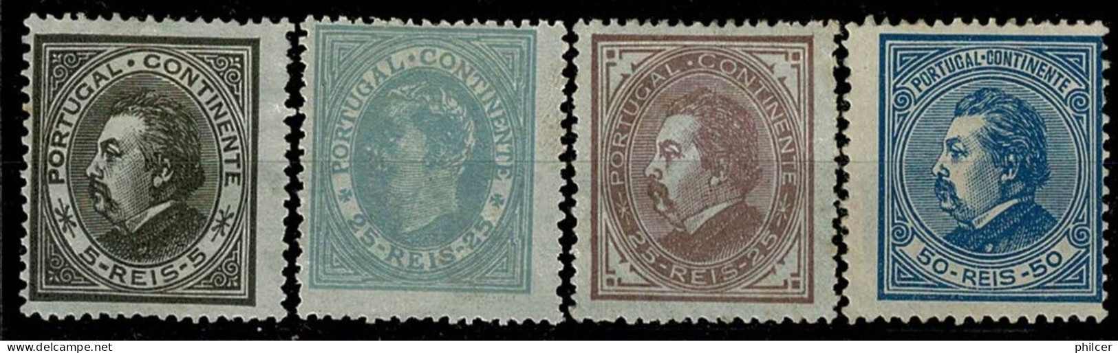 Portugal, 1880/1, # 52/5, MNG - Unused Stamps