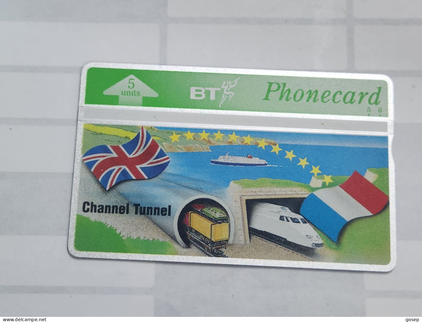 United Kingdom-(BTO-079)-Channel Tunnel-(98)(5units)(405B56909)-price Cataloge MINT-8.00£-1card Prepiad - BT Buitenlandse Uitgaven