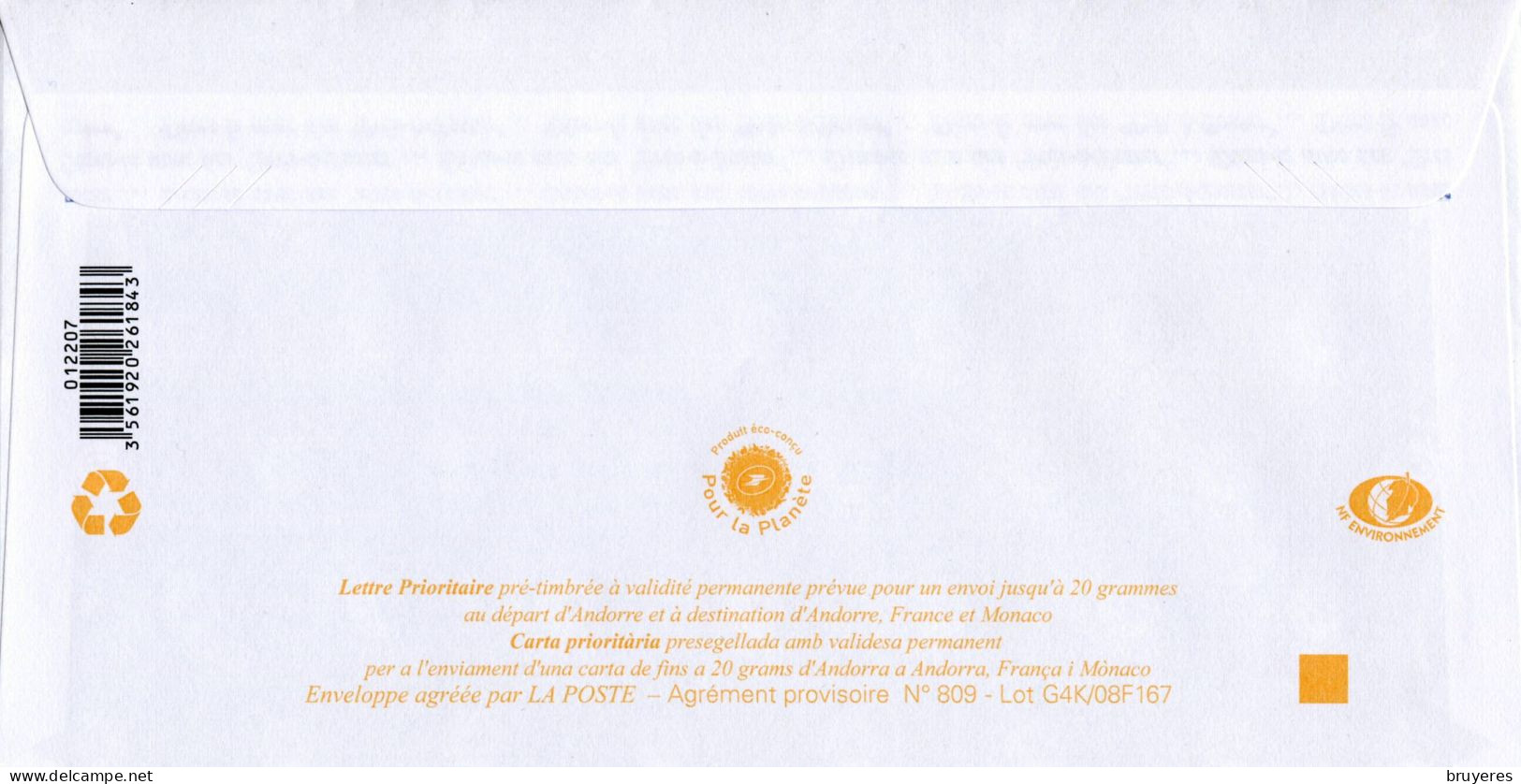 PAP Sur Papier Ordinaire Avec  Timbre "ARMOIRIES - Lettre Prioritaire" Et Illust. "PESC AVENTURA" - Ganzsachen & Prêts-à-poster