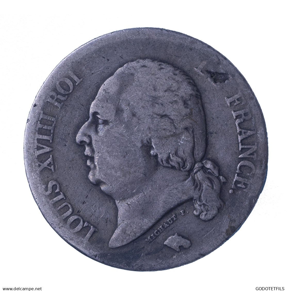 Louis XVIII 5 Francs 1821 Lille - 5 Francs