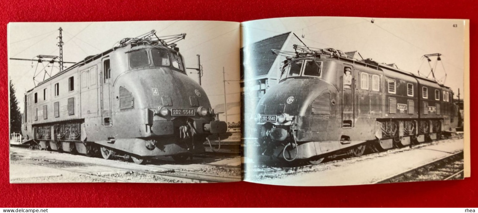 TRAINS - Livret SOUVENIRS DES 2D2 5400 et 5500, locomotives, chemins de fer, 24 pages, 1981