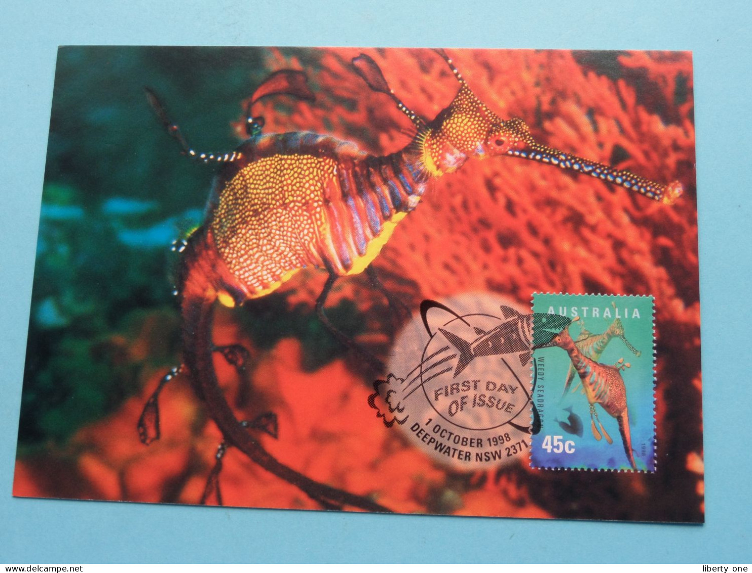 PLANET OCEAN ( Set of 6 ) Stamp Design by Wayne Rankin - Stamp Deepwater NSW @ 1998 ( voir / See SCANS ) !