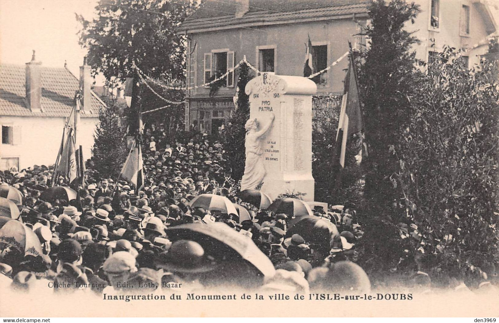 L'ISLE-sur-le-DOUBS (Doubs) - Inauguration Du Monument Aux Morts De La Ville - Isle Sur Le Doubs
