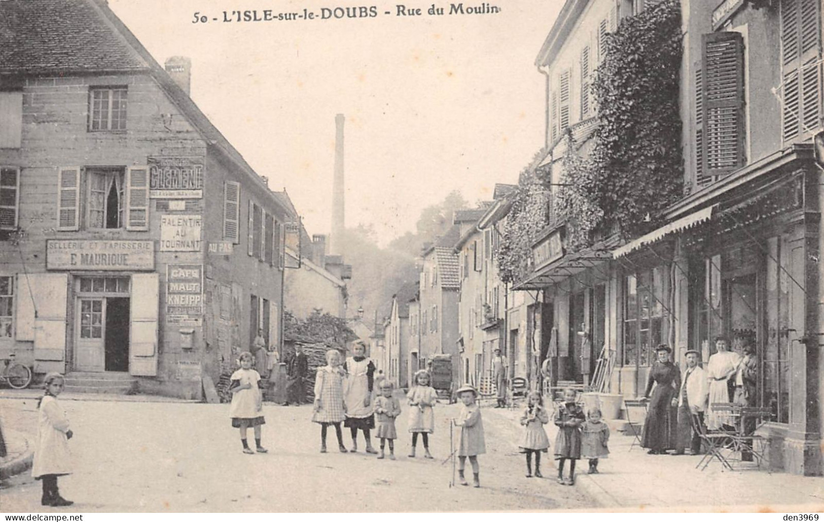 L'ISLE-sur-le-DOUBS (Doubs) - Rue Du Moulin - Sellerie Et Tapisserie E. Maurique - Isle Sur Le Doubs