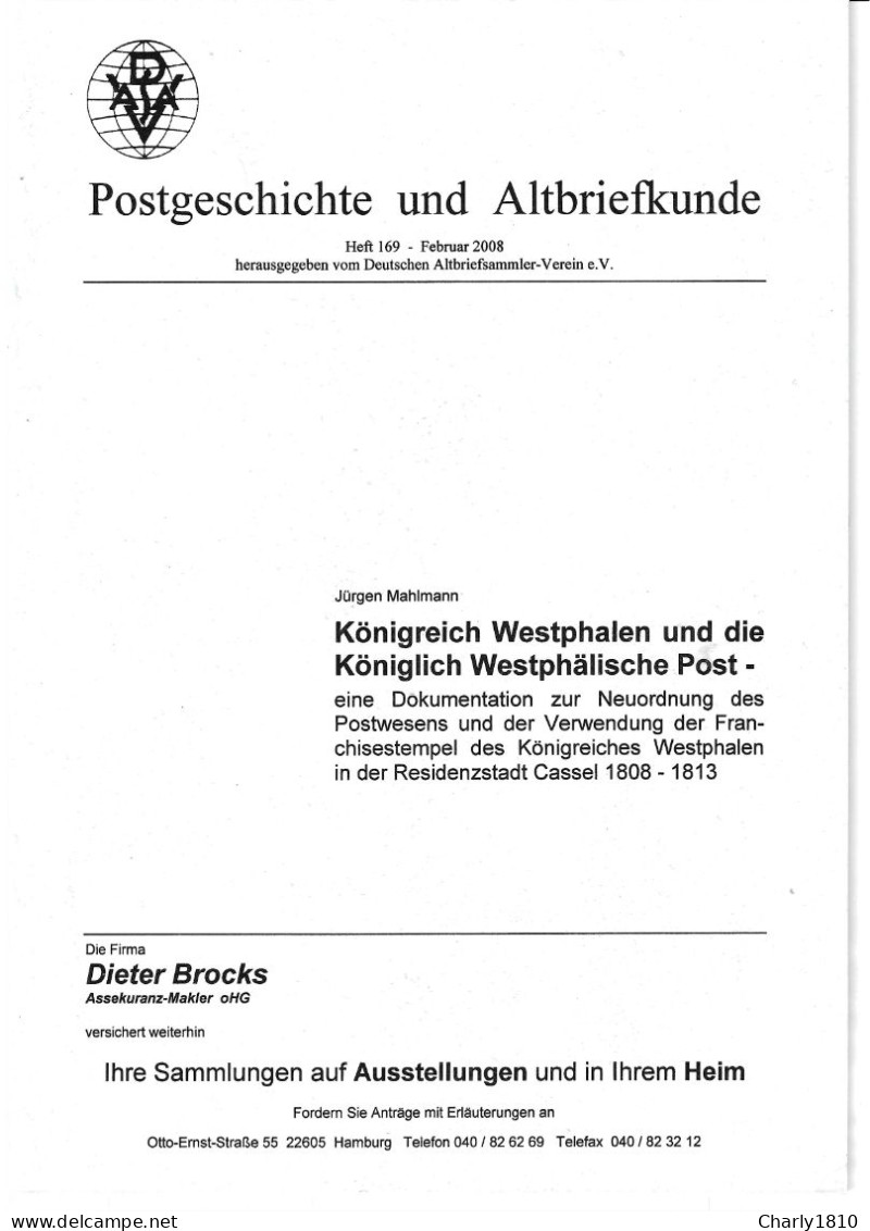 Königreich Westphalen Und Die Königlich Westphälische Post - Philatelie Und Postgeschichte