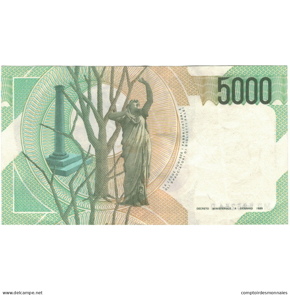 Billet, Italie, 5000 Lire, 1985-01-04, KM:111c, TTB+ - 5000 Liras