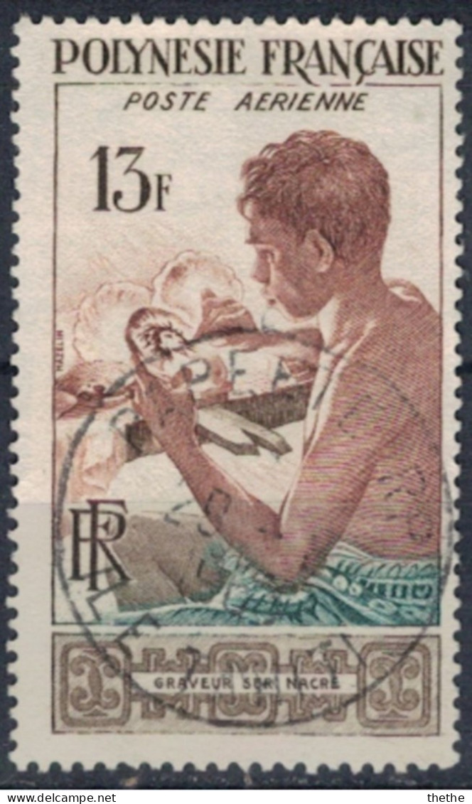 POLYNESIE - Graveur Sur Nacre - Used Stamps