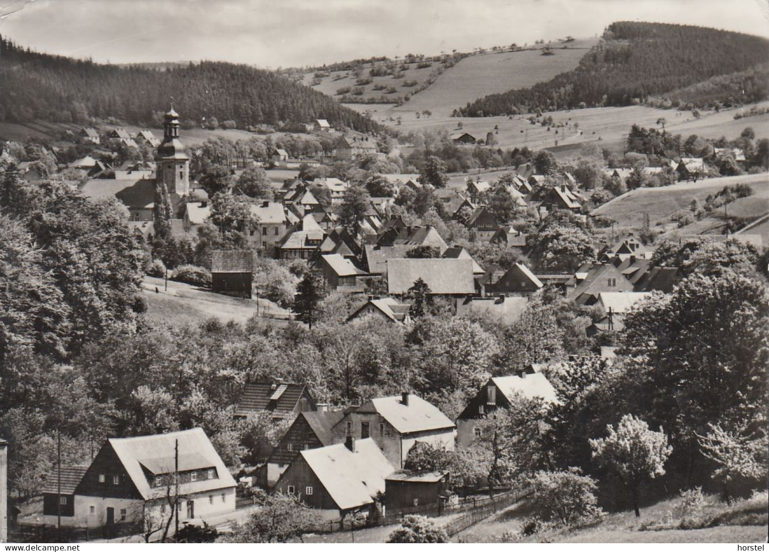 D-01778 Geising - Osterzgebirge - Alte Ortsansicht Mit Kirche - Nice Stamp - Geising