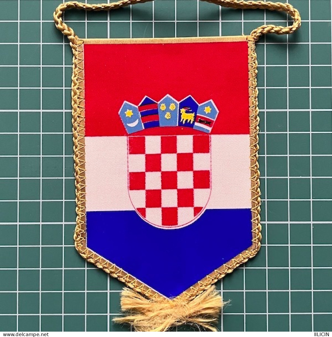 Flag Pennant Banderín ZA000606 - Basketball Croatia Hrvatska Federation Association Union - Apparel, Souvenirs & Other