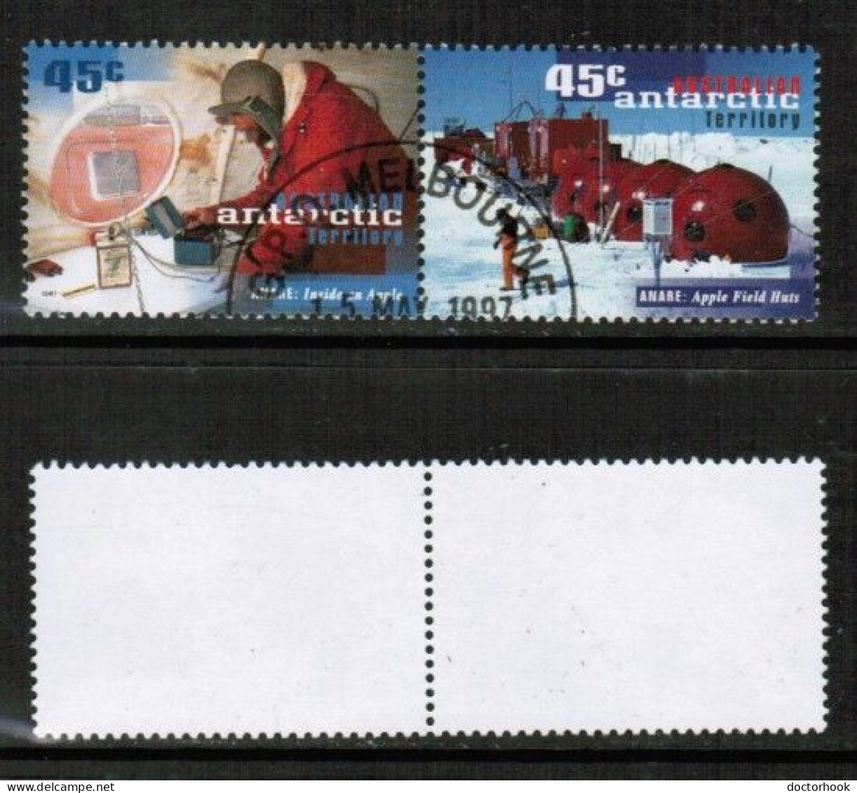 AUSTRALIAN ANTARCTIC TERRITORY   Scott # L 102-3a USED PAIR (CONDITION AS PER SCAN) (Stamp Scan # 930-1) - Used Stamps