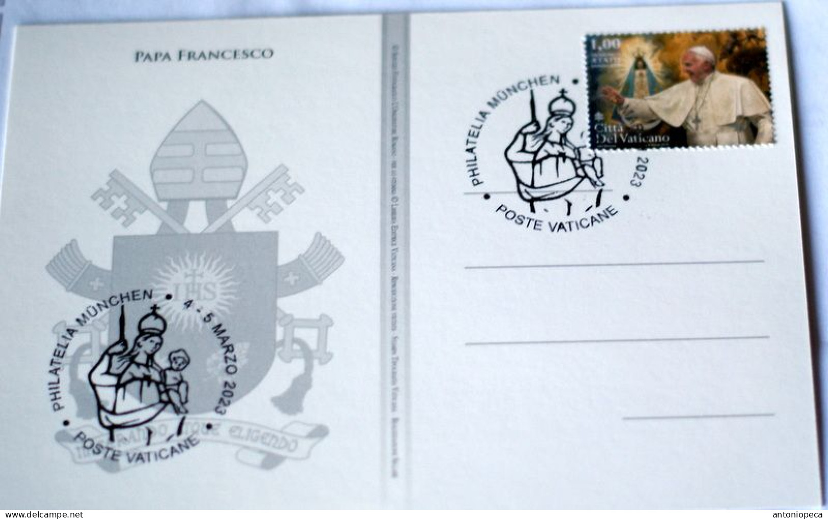 VATICAN 2023, EXIBITION PHILATELIA MUNCHEN, 4-5 MARZ 2023, SPECIAL CARD - Storia Postale