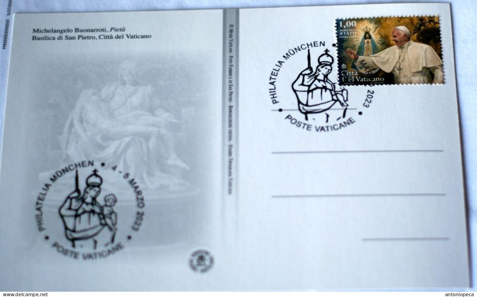 VATICAN 2023, EXIBITION PHILATELIA MUNCHEN, 4-5 MARZ 2023, SPECIAL CARD - Covers & Documents