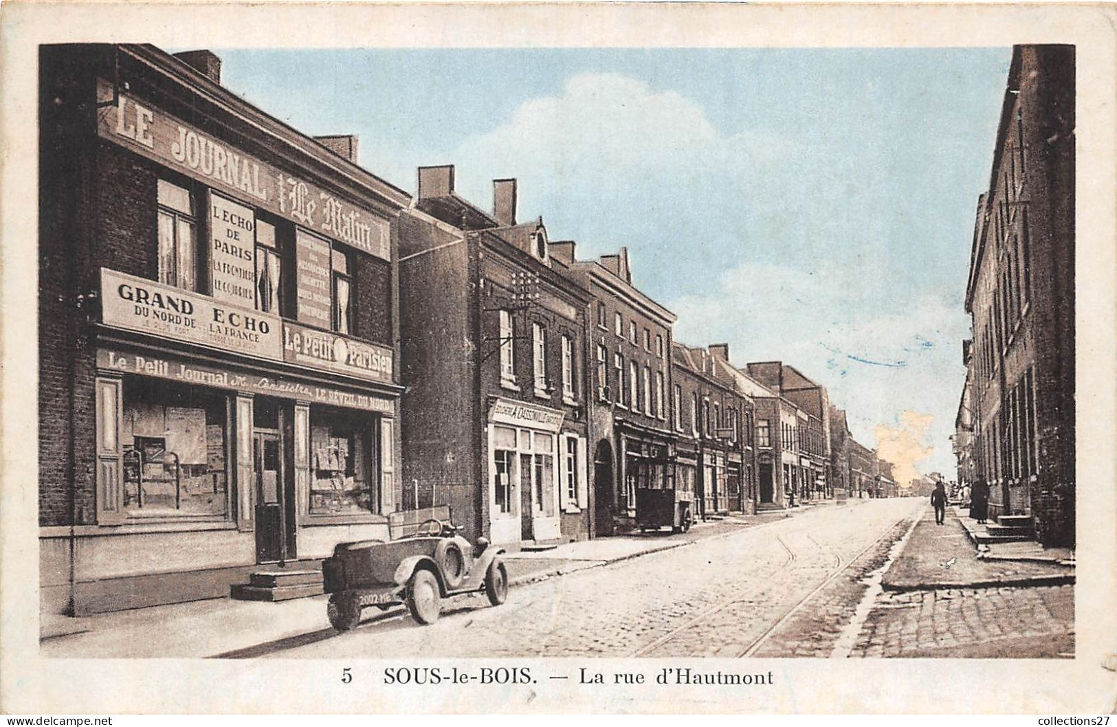 59-SOUS-LE-BOIS- LA RUE D'HAUTMONT - Other & Unclassified