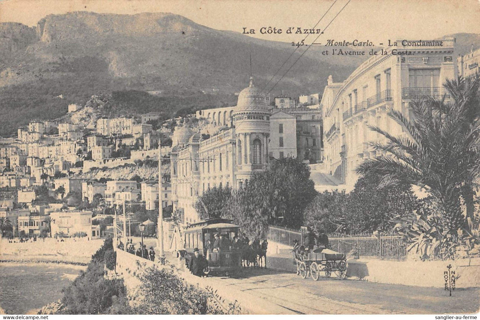 CPA MONTE CARLO LA CONDAMINE ET AVENUE DE LA COSTA - Other & Unclassified