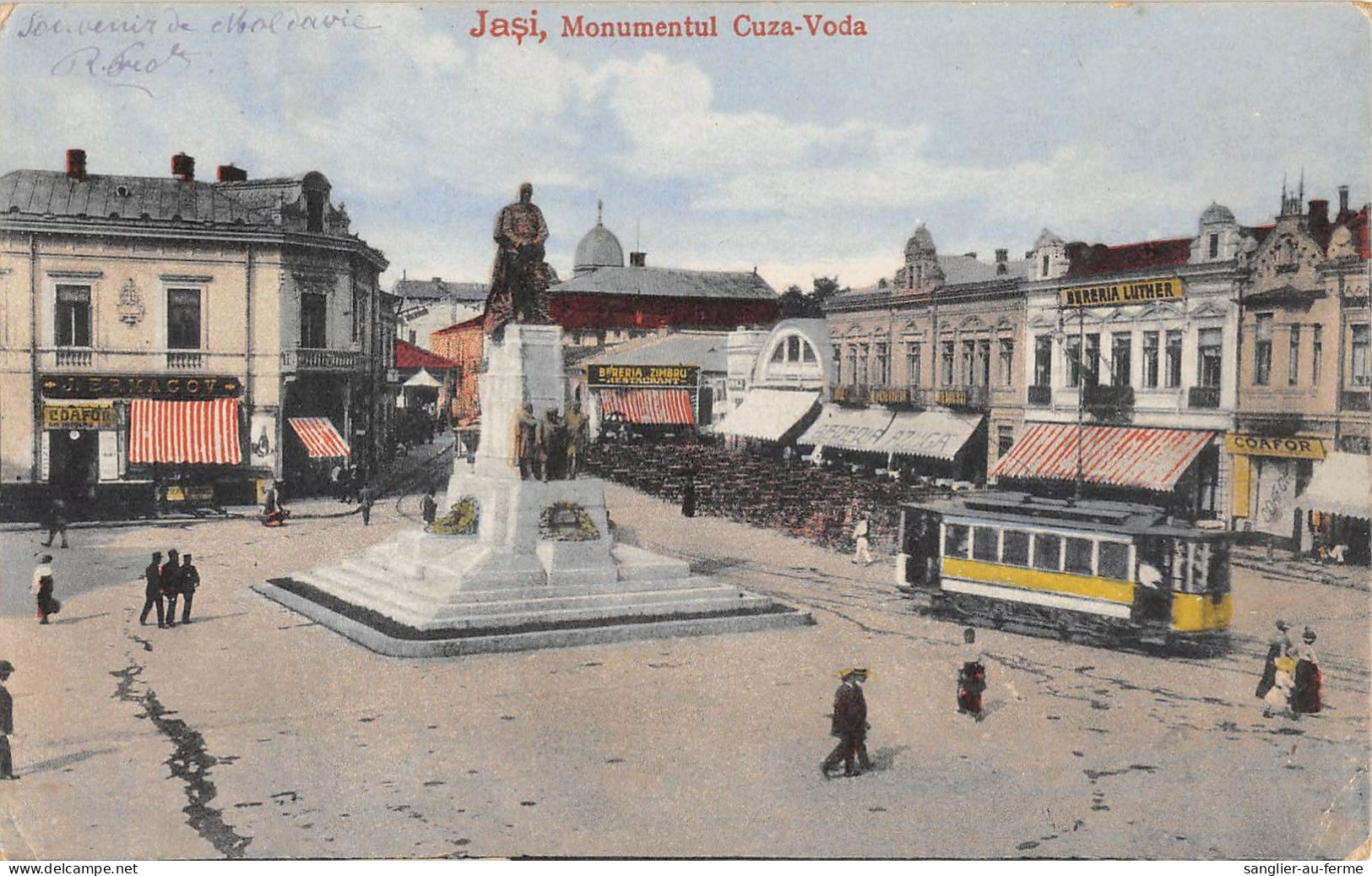 CPA ROUMANIE JASI MONUMENTUL CUZA VODA - Rumänien