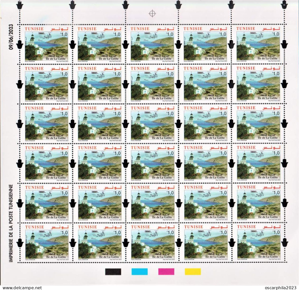 2023.Tunisie-emission N°8, - Les Iles De Tunisie -Ile De Kuriat & Ile De La Galite -  2 Planches Complètes / 60v. MNH** - Iles