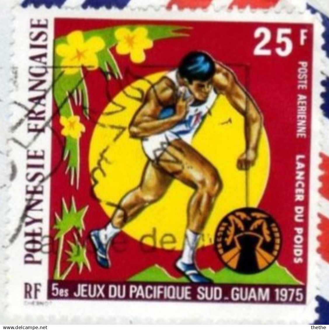 POLYNESIE - 5éme Jeux Du Pacifique Sud - Guam 1975 - Lancer Du Poids - Used Stamps