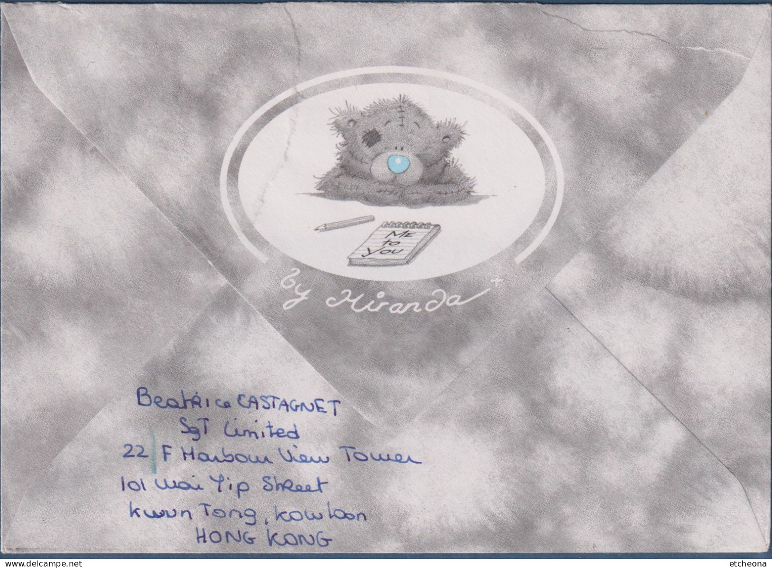 Enveloppe Avec 1 Timbre Boudha Au Monastère De Po Lin, Hong-Kong, Chine 13.11.00 - Lettres & Documents