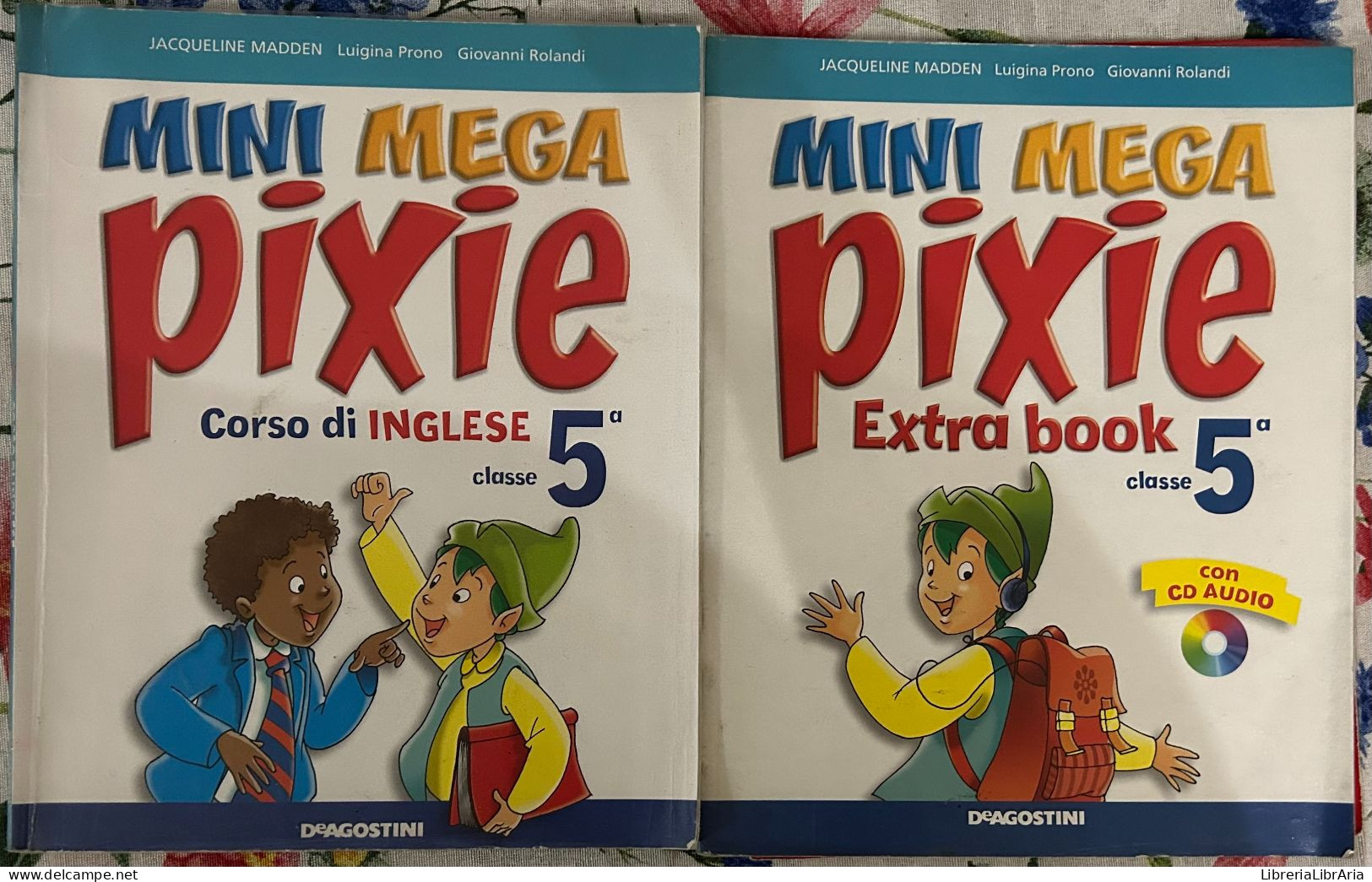 Mini Mega Pixie 5. Corso Di Inglese+Extra Book Di Jacqueline Madden, Luigina Prono, Giovanni Rolandi,  2008,  Deagostin - Cours De Langues