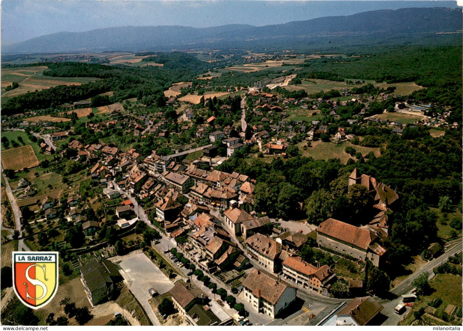 La Sarraz - Vue Aerienne (121) * 3. 5. 1989 - La Sarraz