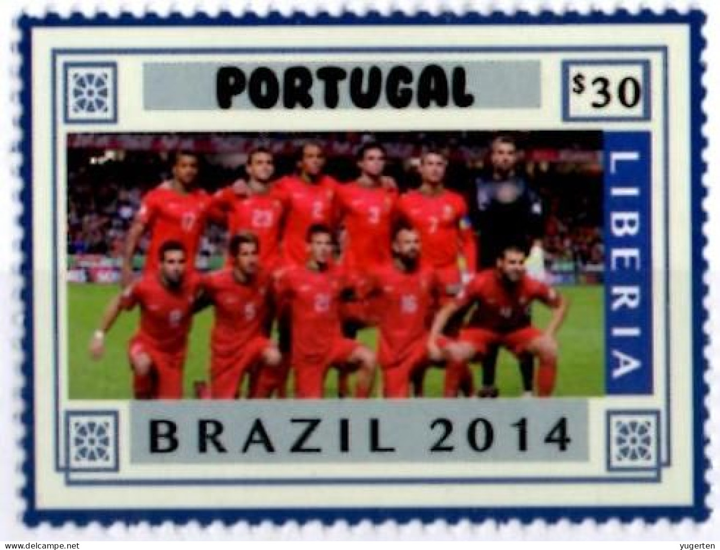 LIBERIA 2014 - 1v - MNH - Portugal Team - Brazil World Football Championship - Soccer Calcio - Football - World Cup - 2014 – Brasilien