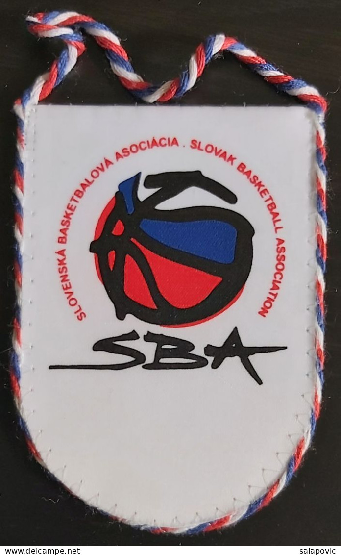 Slovak Basketball Federation Association Slovakia PENNANT SPORTS FLAG ZS 1 KUT - Habillement, Souvenirs & Autres