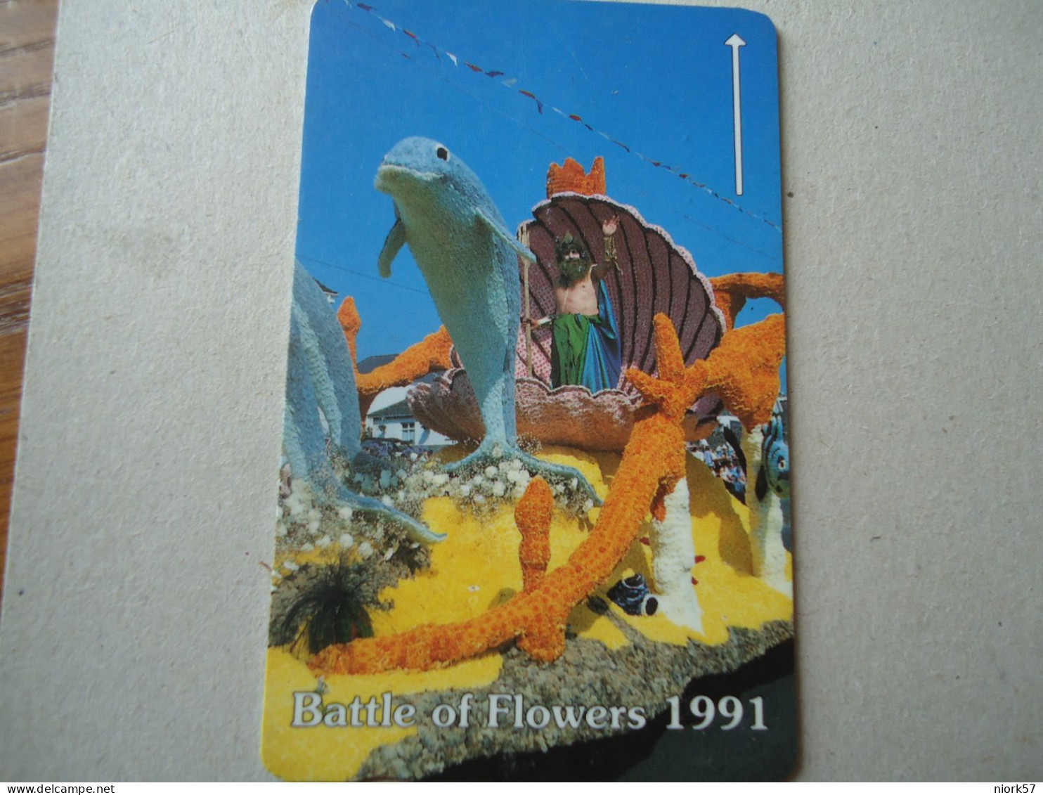 JERSEY USED CARDS   CULTURE  BATTLE OF FLOWERS 1991 - Culture