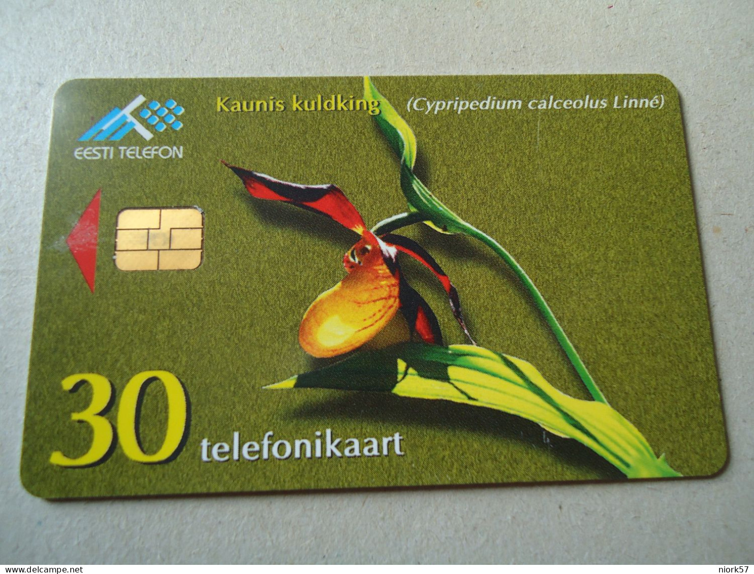 ESTONIA  USED CARDS  FLOWERS  ORCHIDS - Blumen