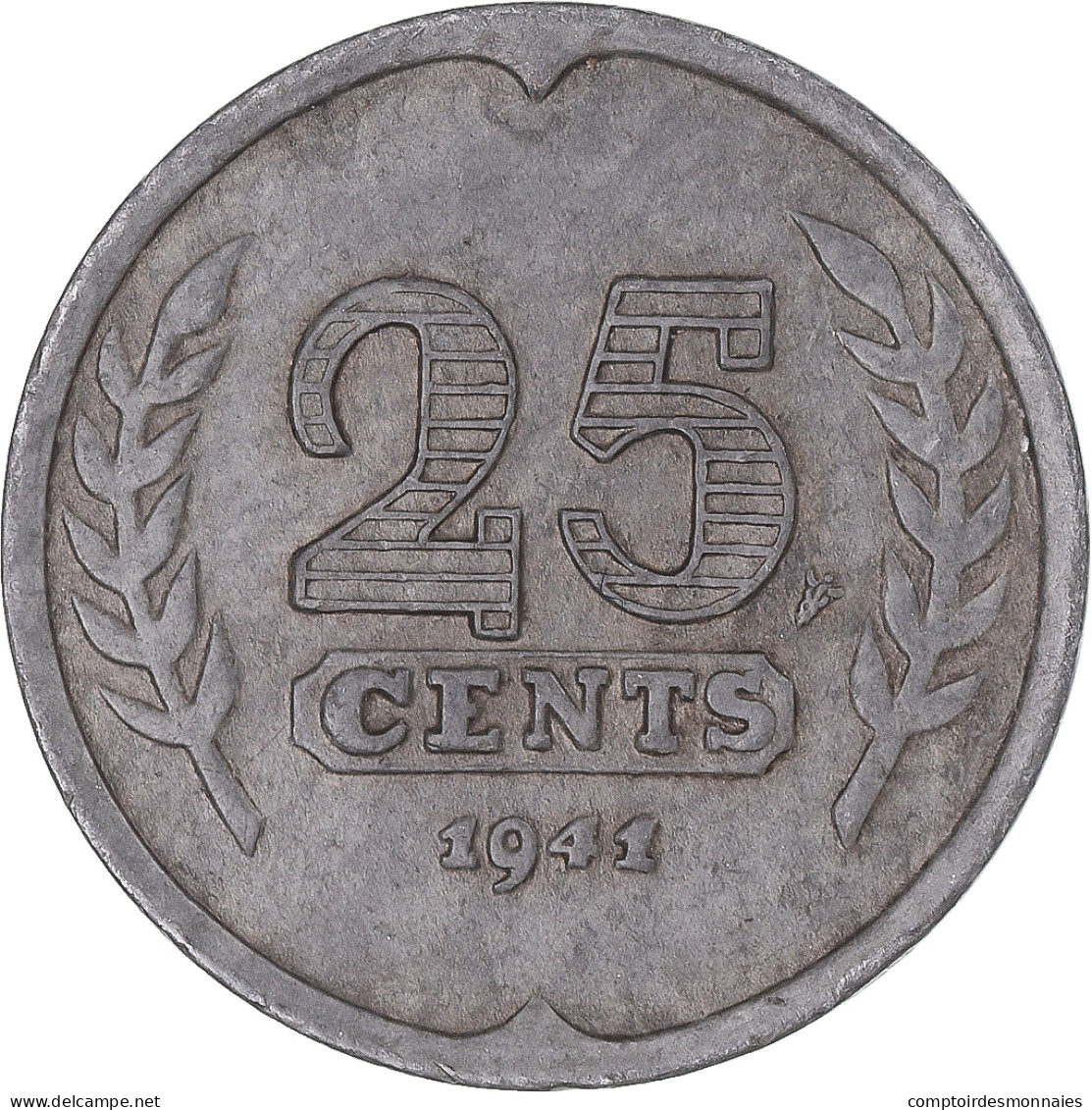 Monnaie, Pays-Bas, 25 Cents, 1941 - 25 Cent