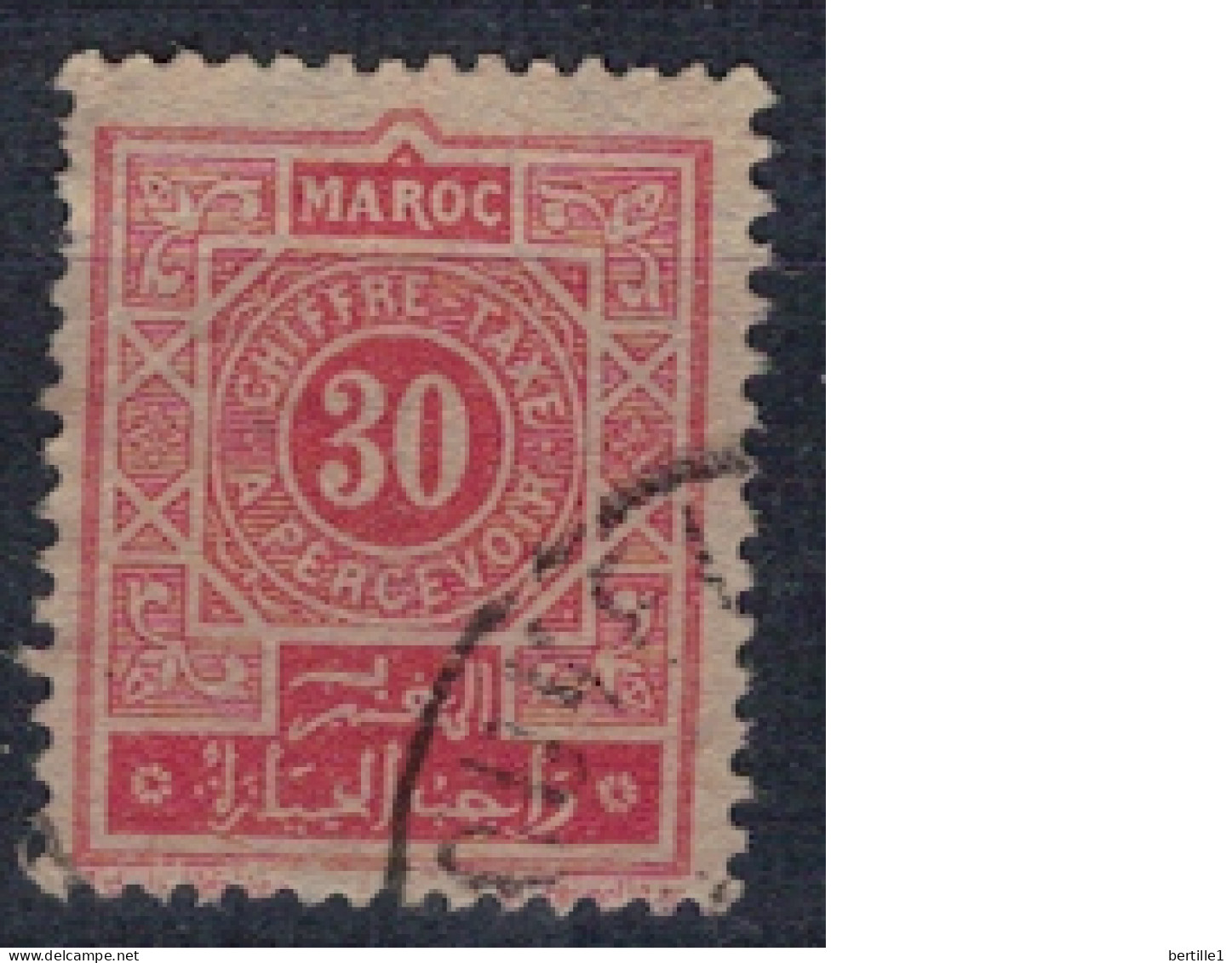 MAROC       N°  YVERT  TAXE  31 ( 12 )   OBLITERE    ( OB 11/ 08 ) - Timbres-taxe