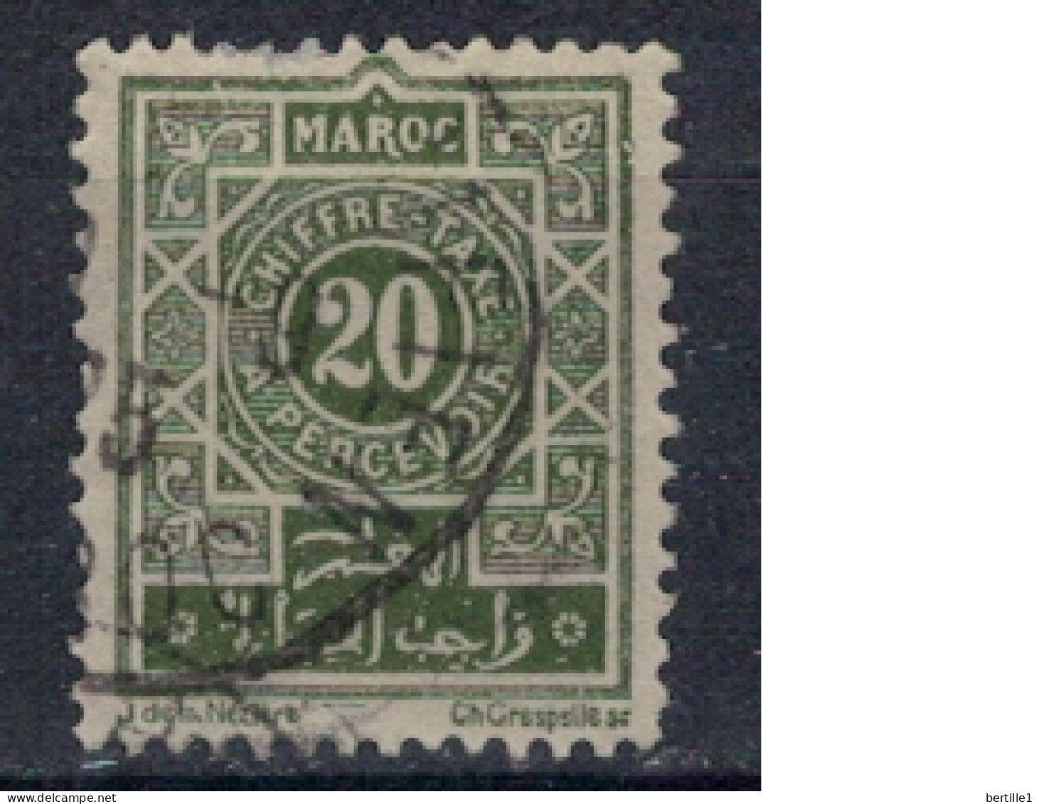 MAROC       N°  YVERT  TAXE 30 ( 2 ) OBLITERE    ( OB 11/ 09 ) - Postage Due