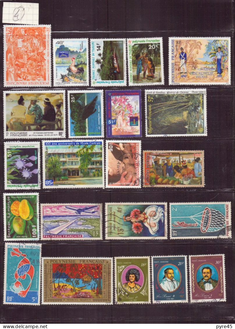 Polynésie, 1958/1960-2010, Lot de 112 TP, neufs, oblitérés, poste aérienne, service
