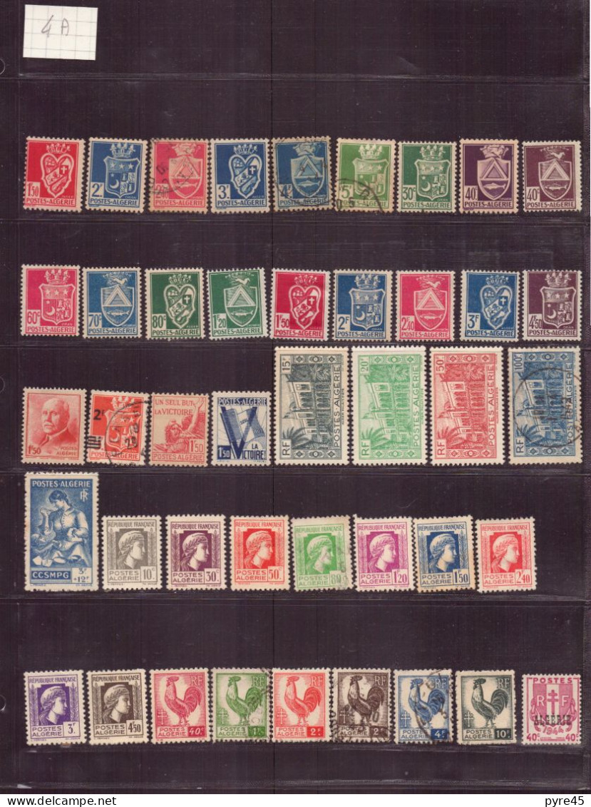 Algérie, 1924/1925-1957, Lot de 272 TP neufs, oblitérés, poste aérienne, préo, taxe