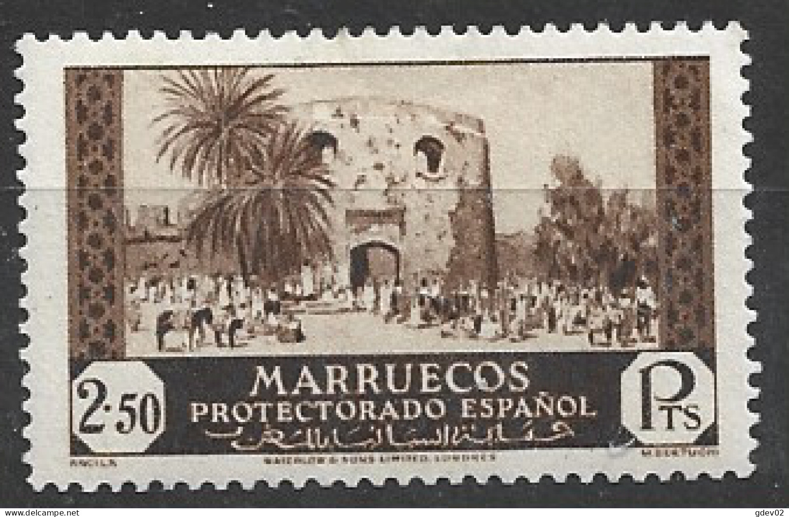 MA144SASF-L4442-TARQUITMEZQ.Maroc.Marocco  .MARRUECOS ESPAÑOL ALZAMIENTO NACIONAL 1933/5 (Ed 144**) Sin Charnela - Moscheen Und Synagogen