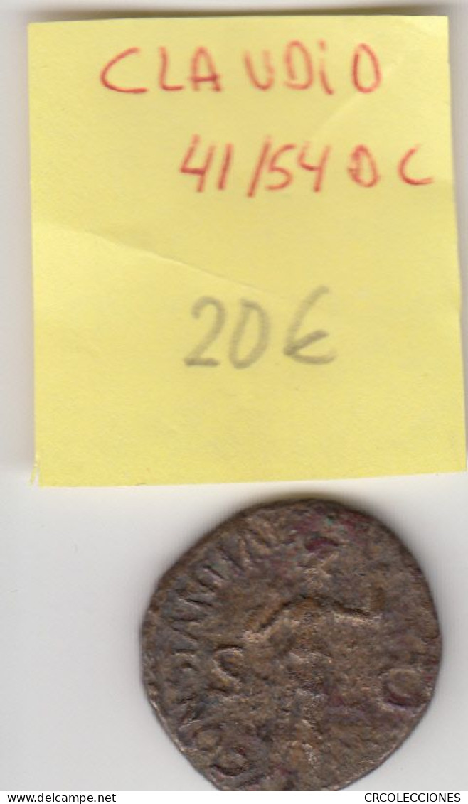 H0129 MONEDA ROMANA CLAUDIO 41-54 DC - Andere & Zonder Classificatie