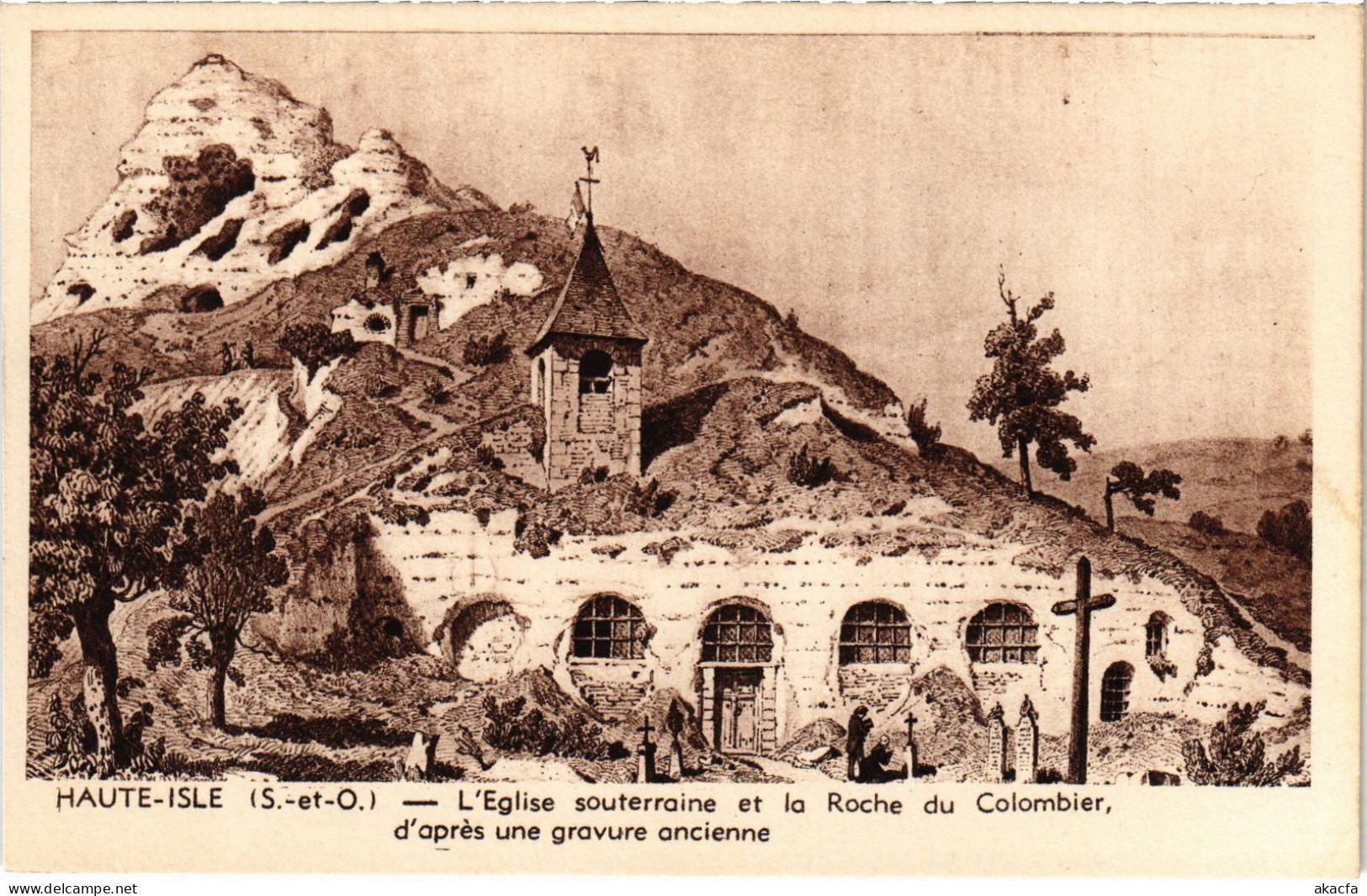 CPA Haute Isle Eglise Souterraine (1317974) - Haute-Isle