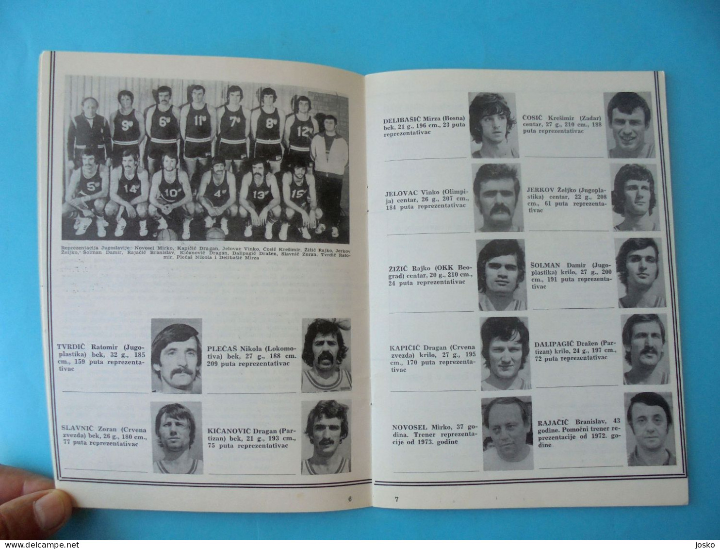 FIBA EuroBasket 1975 (European Basketball Championship '75.) Old Rare Official Programme * Pallacanestro Baloncesto - Libros