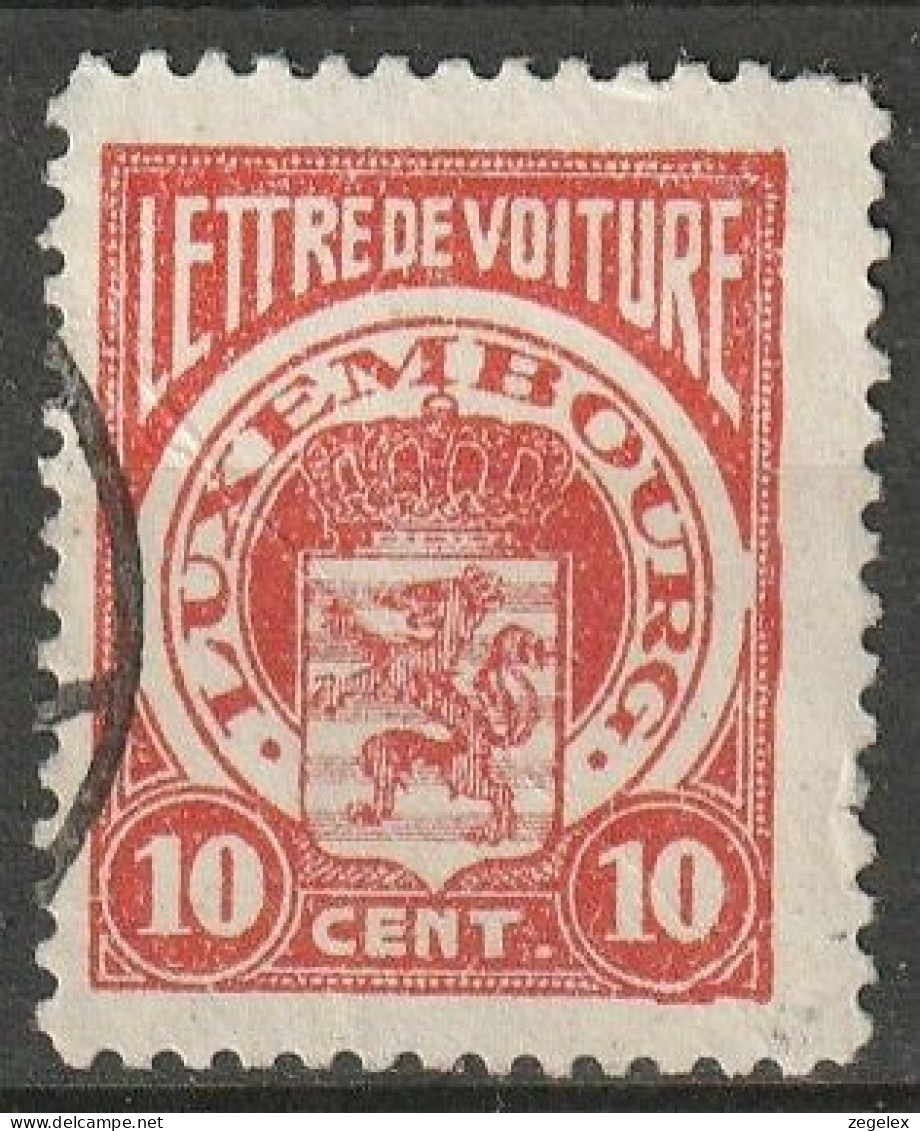 Luxembourg Lettre De Voiture 10 Cent - Fiscaux