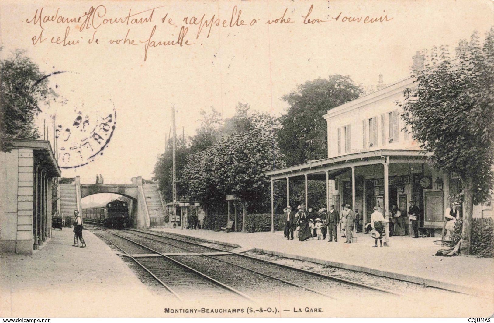 95 - MONTIGNY BEAUCHAMP - S17695 - La Gare - Train - Beauchamp