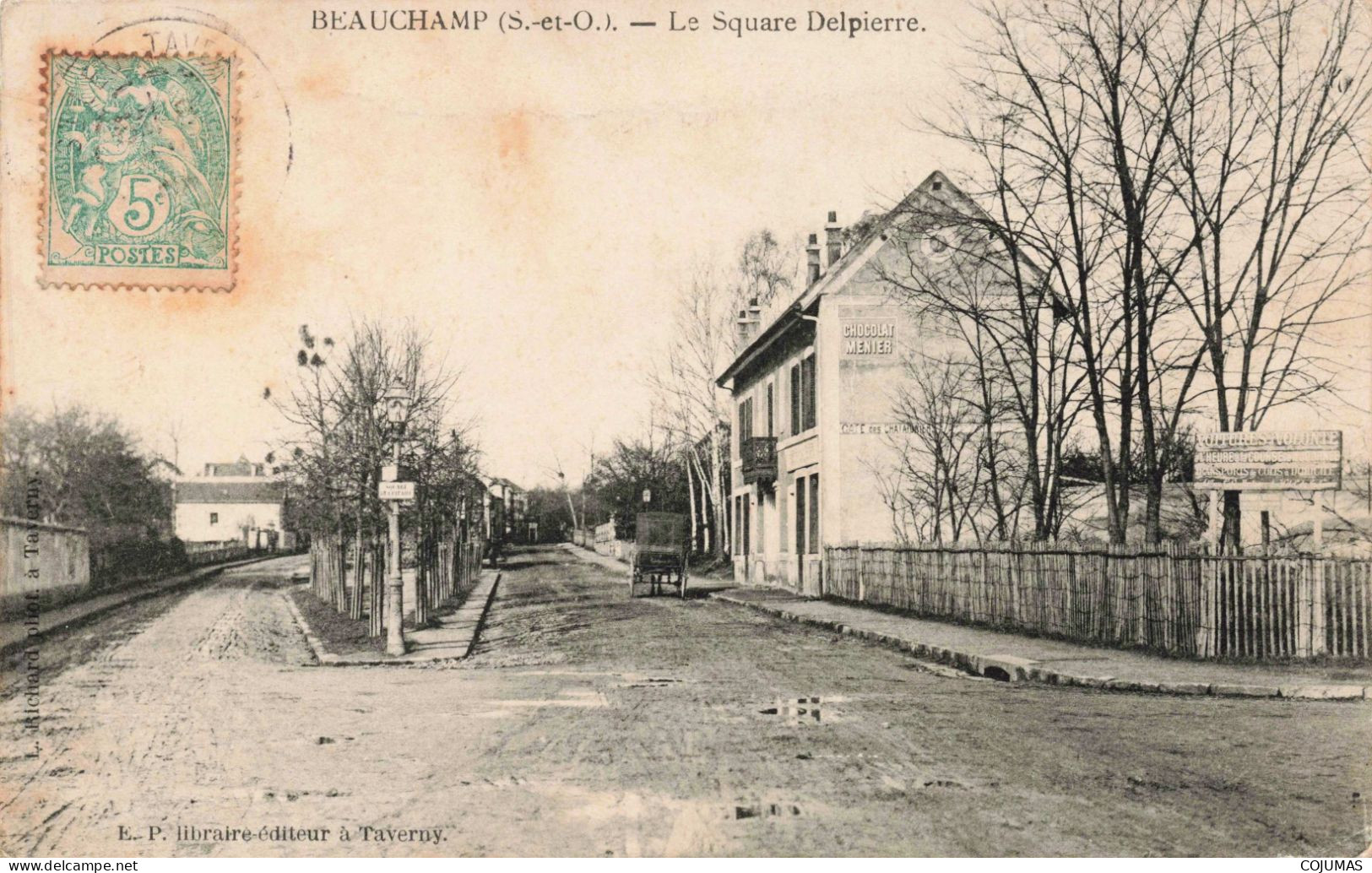 95 - BEAUCHAMP - S17699 - Le Square Delpierre - Café Des Châtaigniers - Beauchamp
