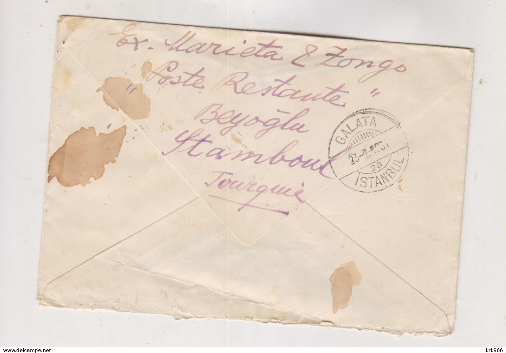 TURKEY  1931 ISTANBUL Nice Cover To Yugoslavia - Lettres & Documents