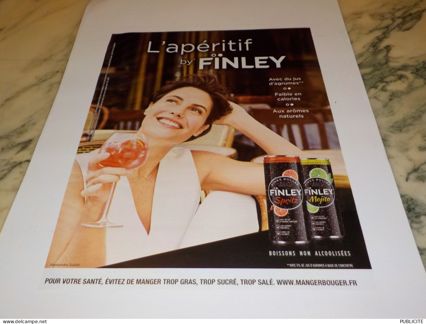 PUBLICITE APERITIF ALEXANDRE SUBLET ET TONIC FINLEY 2016 - Posters