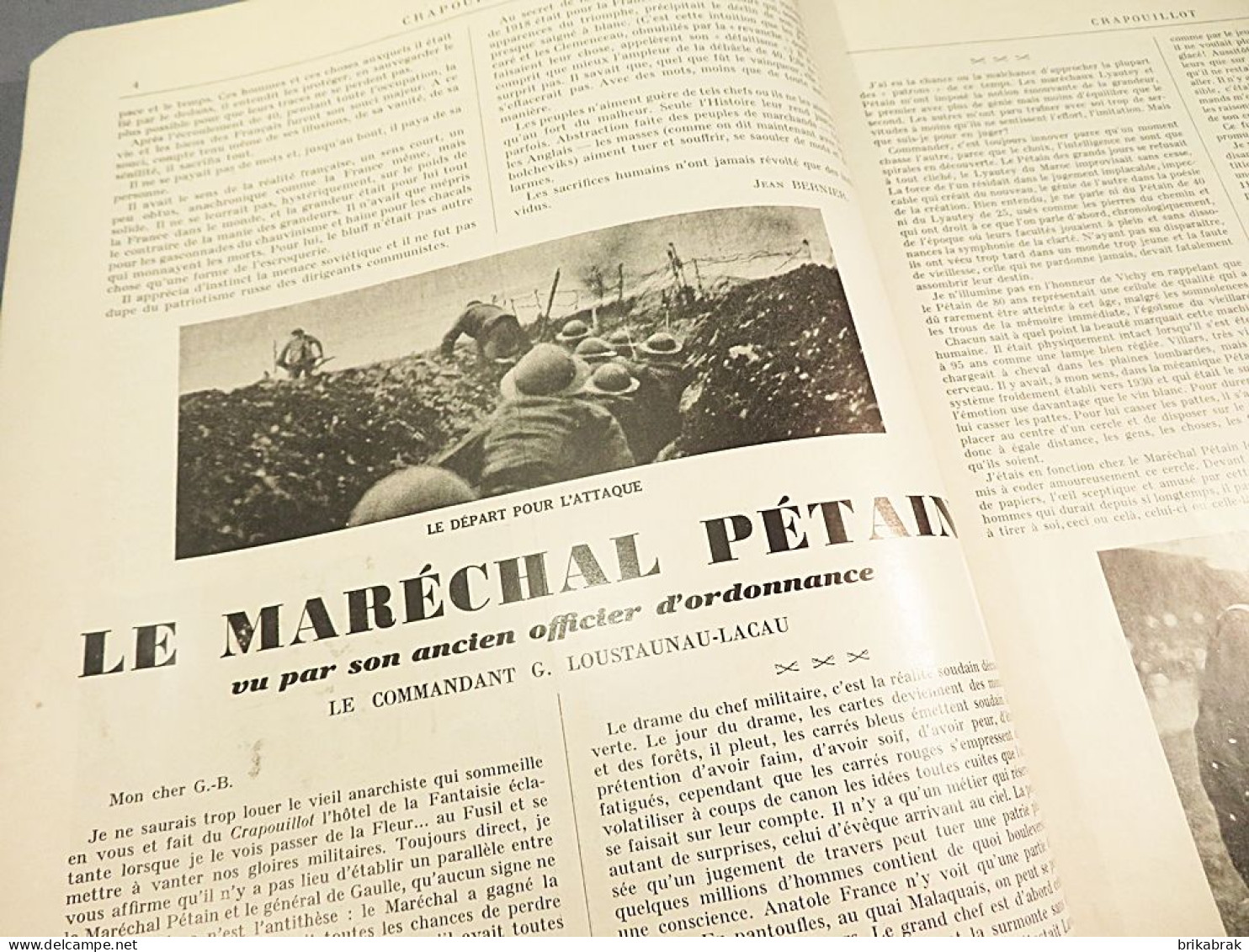 + JOURNAL LE CRAPOUILLOT N° 17 PETAIN DE GAULLE 1952 - Histoire Revue