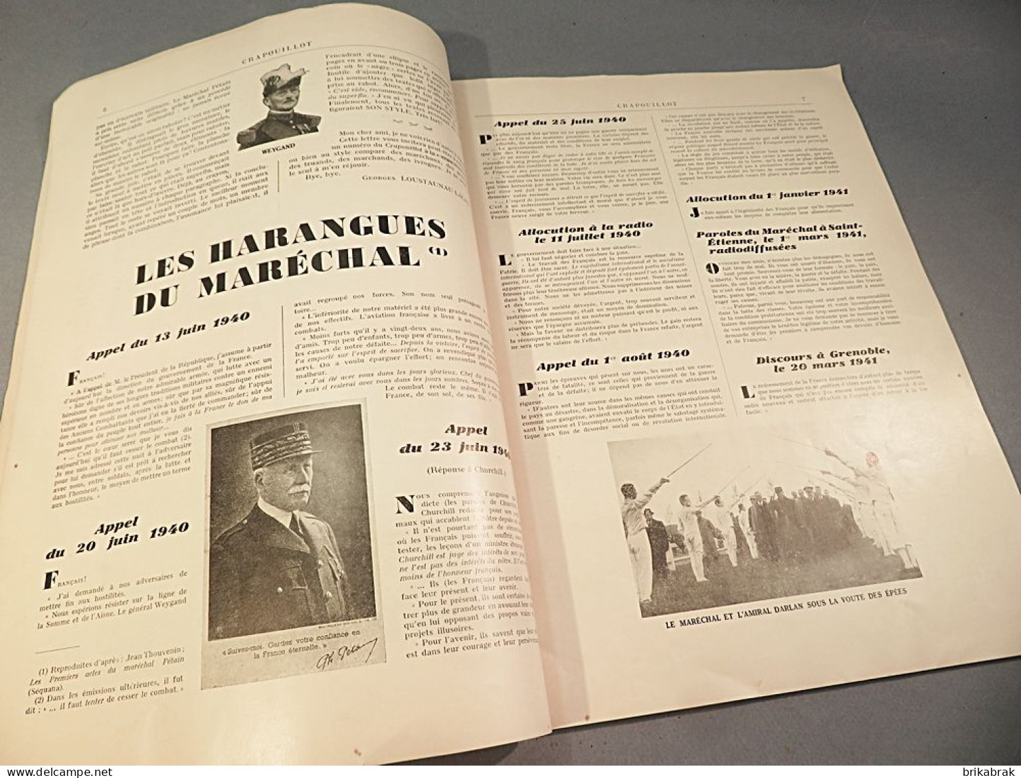 + JOURNAL LE CRAPOUILLOT N° 17 PETAIN DE GAULLE 1952 - Histoire Revue