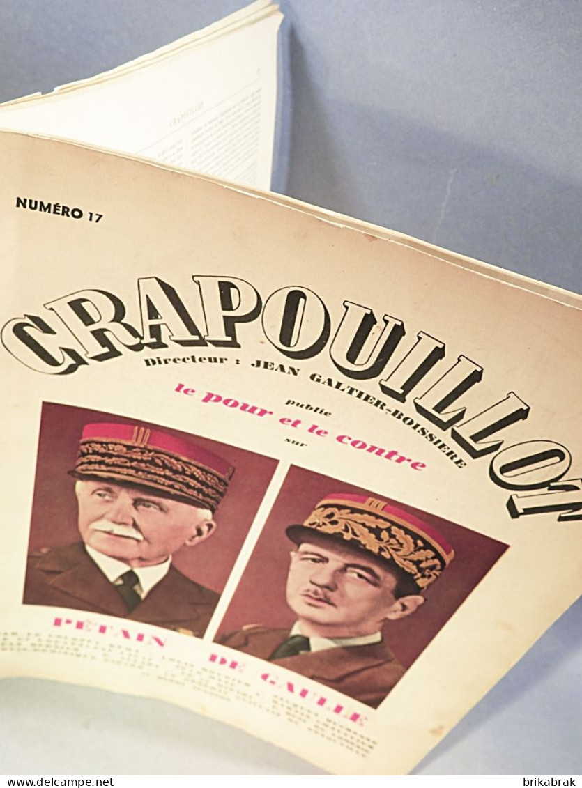 + JOURNAL LE CRAPOUILLOT N° 17 PETAIN DE GAULLE 1952 - Histoire Revue