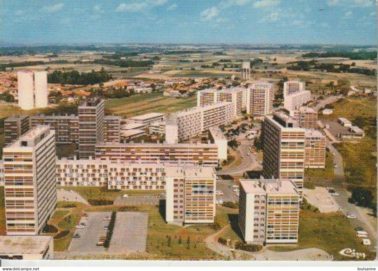 RILLIEUX( 69 )   VUE  AÉRIENNE  -LES SEMAILLES   -  C P M  ( 23 / 6 / 59  ) - Rillieux La Pape