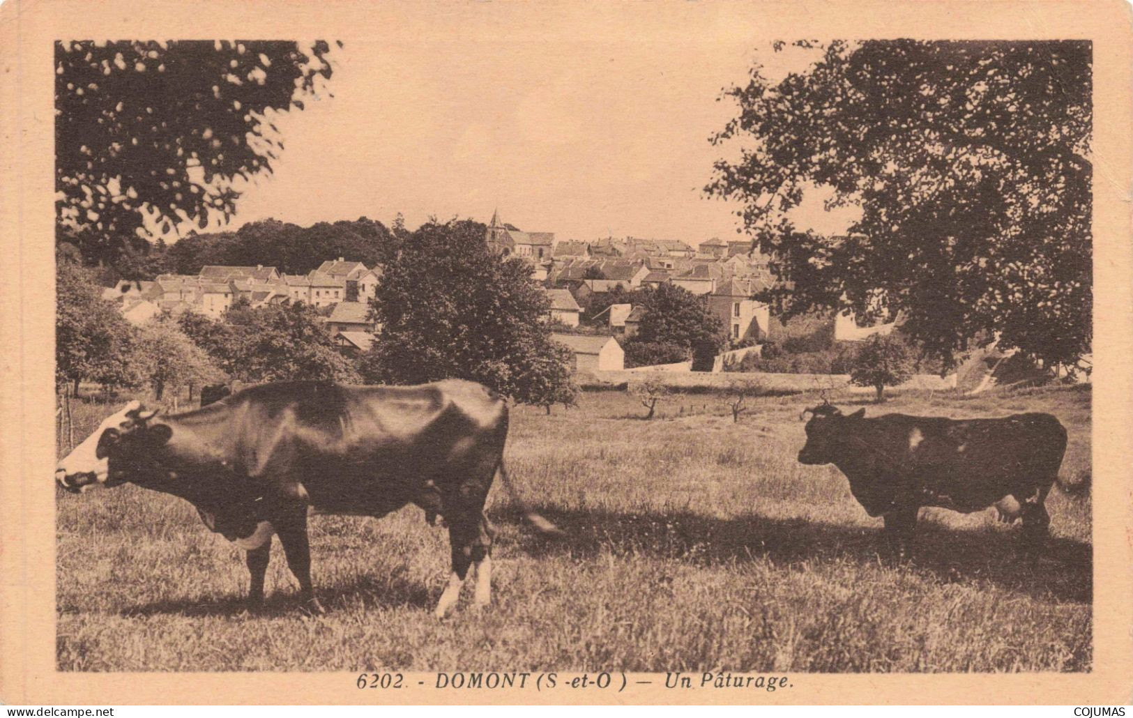 95 - DOMONT - S17727 - Un Pâturage - Agriculture - En L'état Pli - Domont